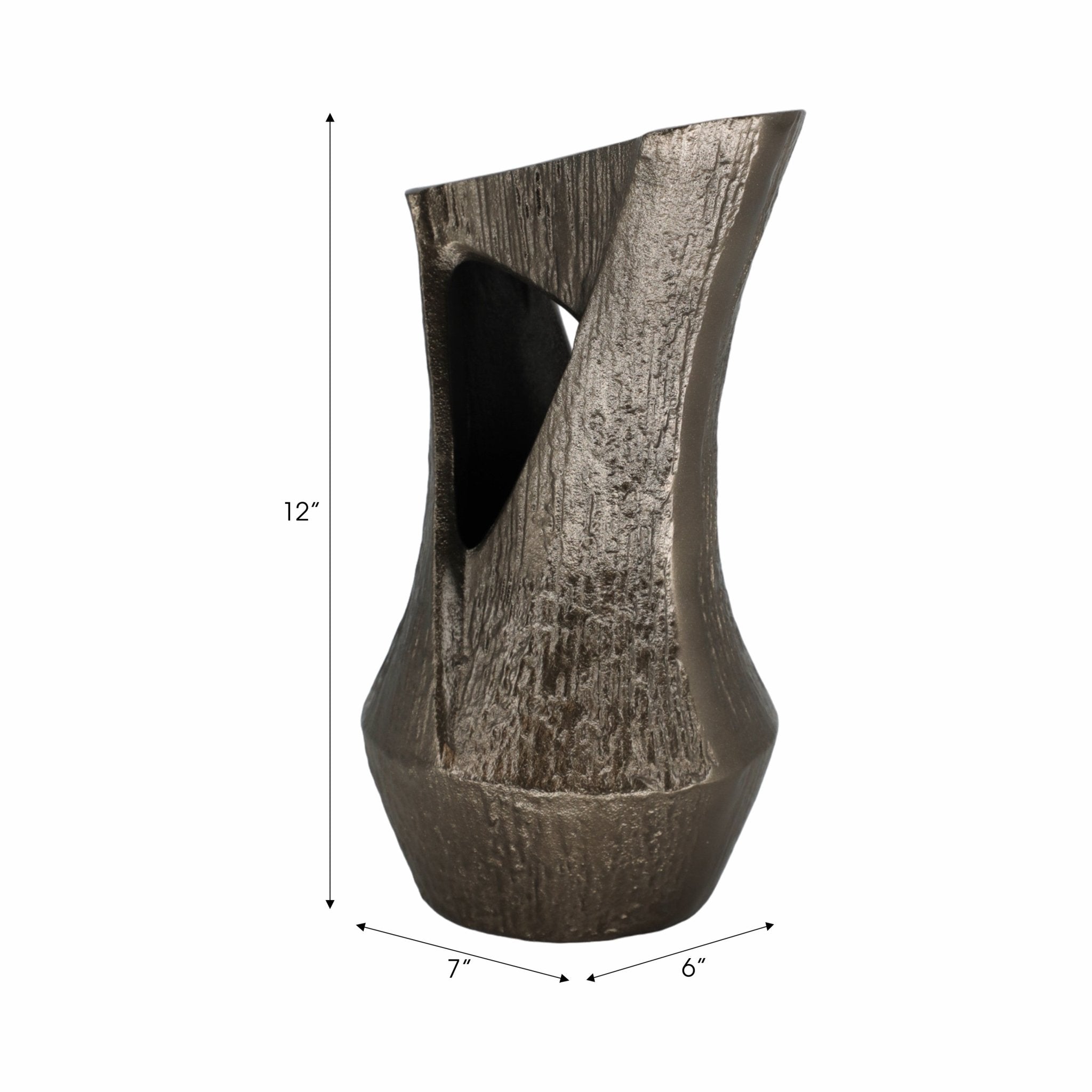 Seward Metal Vase Vases and Jars| Sagebrook Home
