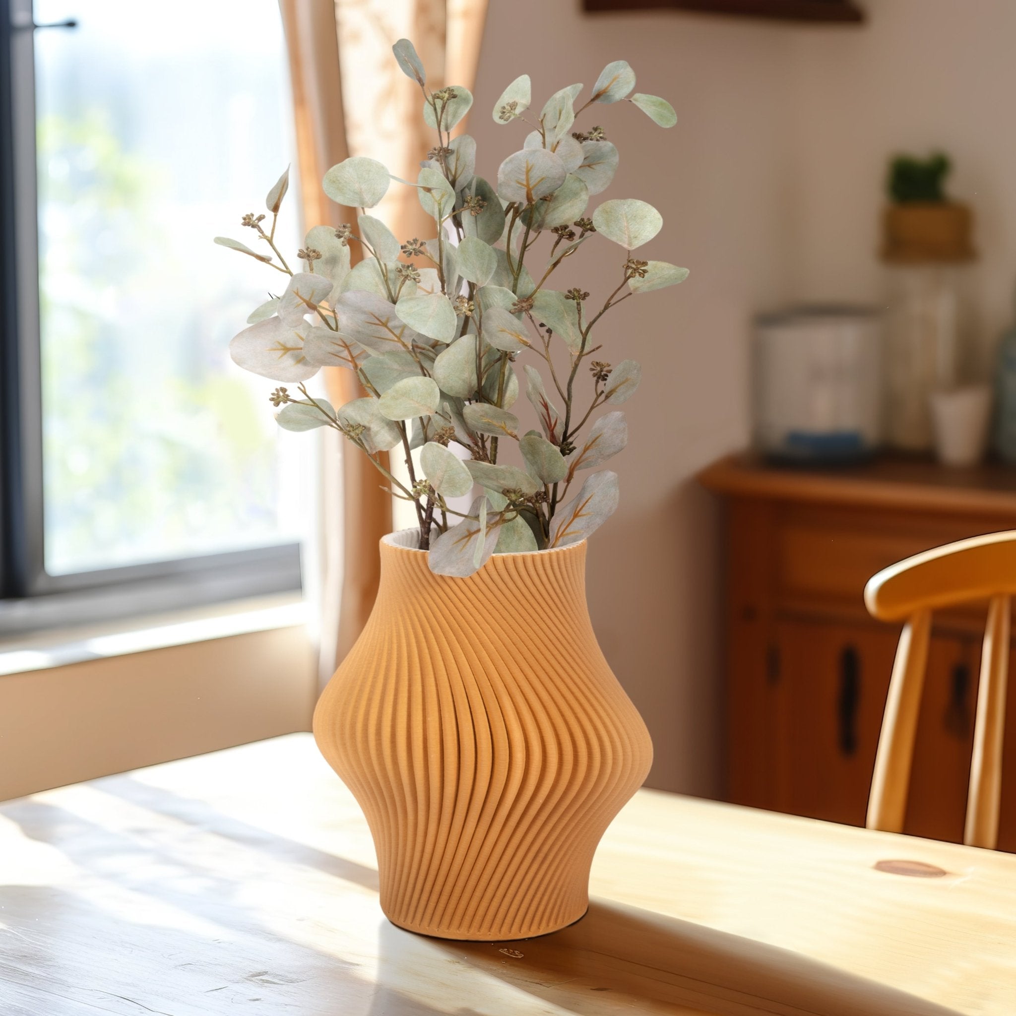 SEYMOUR 3D PRINTED VASE, APPLE CINNAMON Vases and Jars| Sagebrook Home
