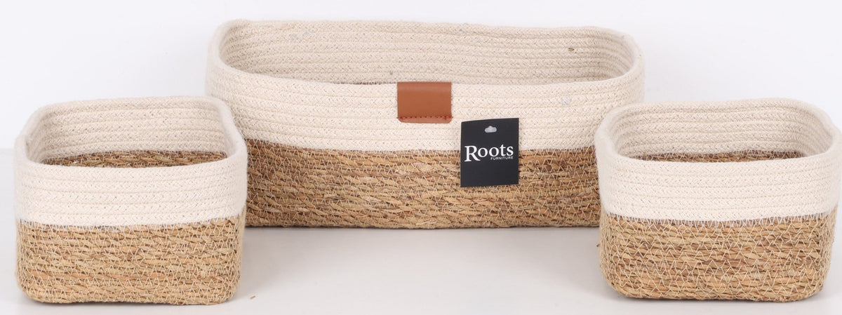 S.G+CTN | RECT|ORGANIZER|NATL+CRM|S/3 Baskets| Roots Furniture