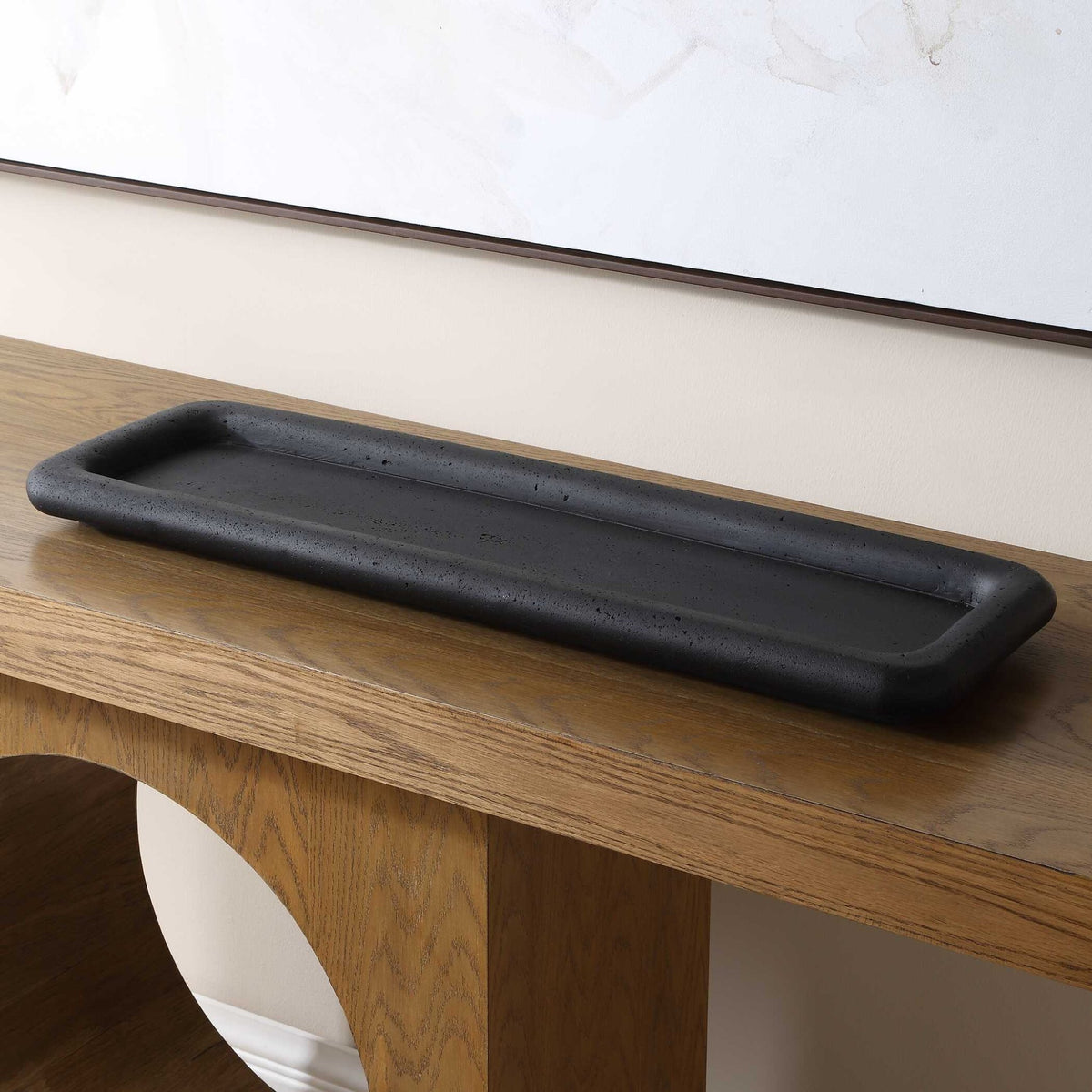 Shadowline Indoor-Outdoor Black Tray Tray| Uttermost