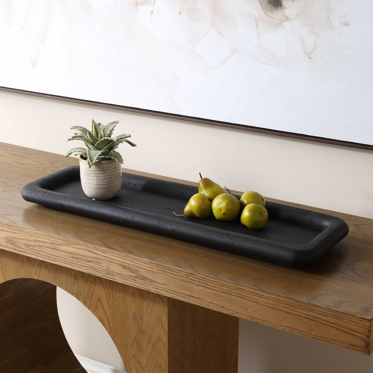 Shadowline Indoor-Outdoor Black Tray Tray| Uttermost
