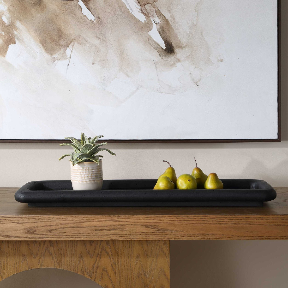 Shadowline Indoor-Outdoor Black Tray Tray| Uttermost