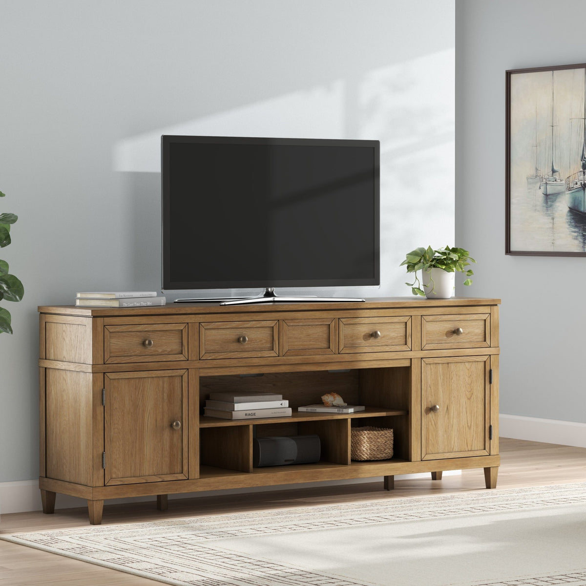 Sharlance XL TV Stand w/Fireplace Option TV Units| Ashley Homestore
