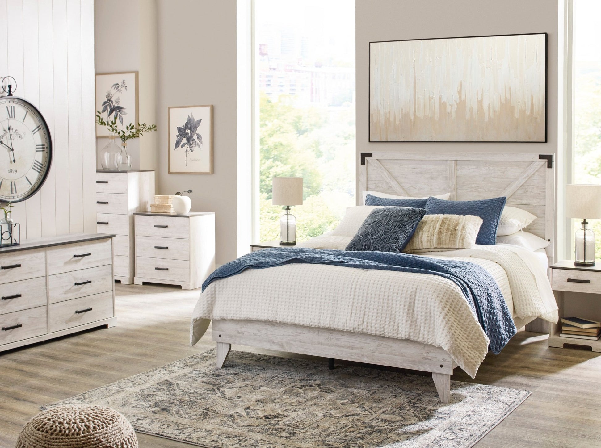 Shawburn Queen Panel Bed Beds| Ashley Homestore