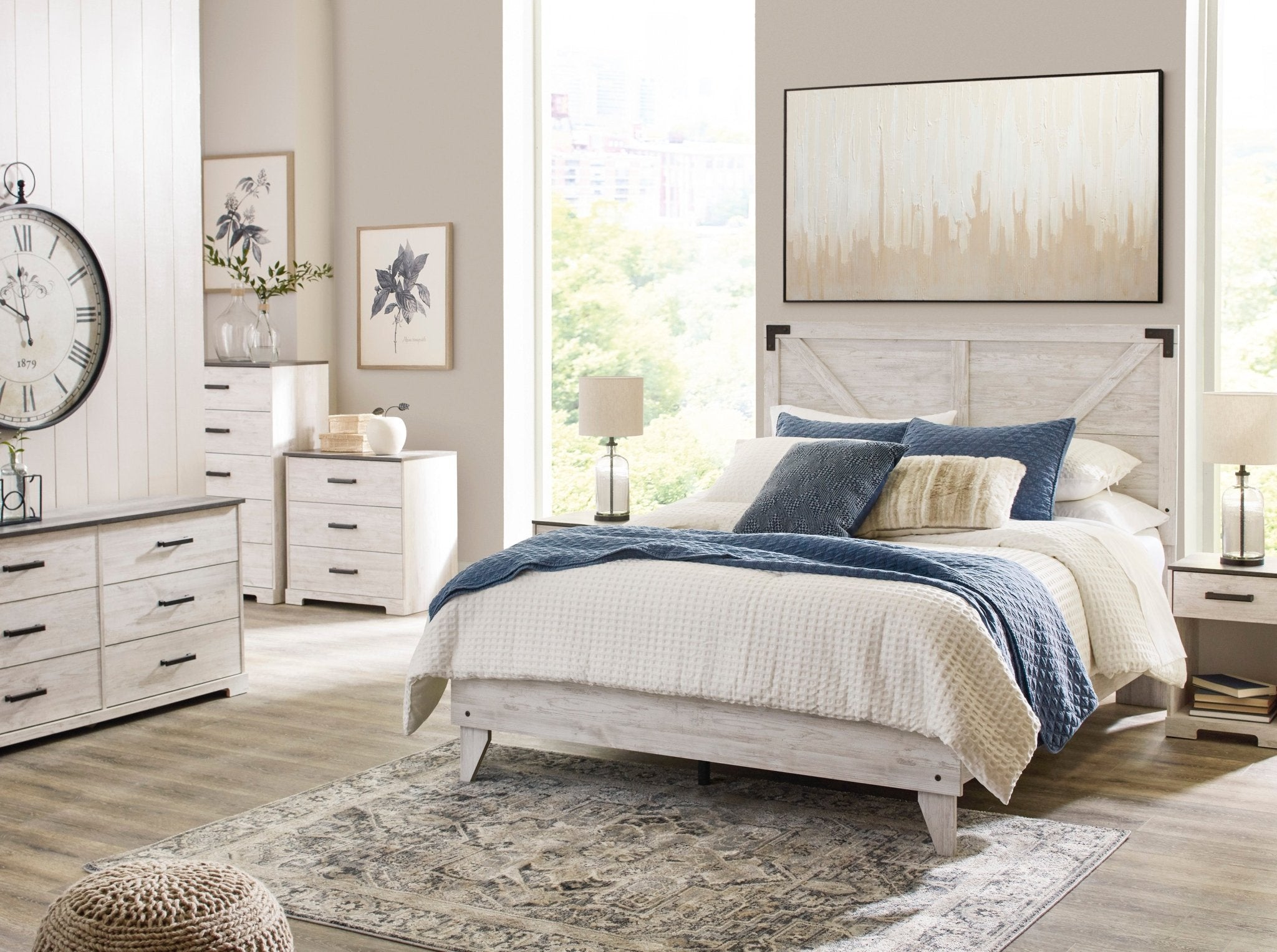 Shawburn Queen Panel Bed Beds| Ashley Homestore