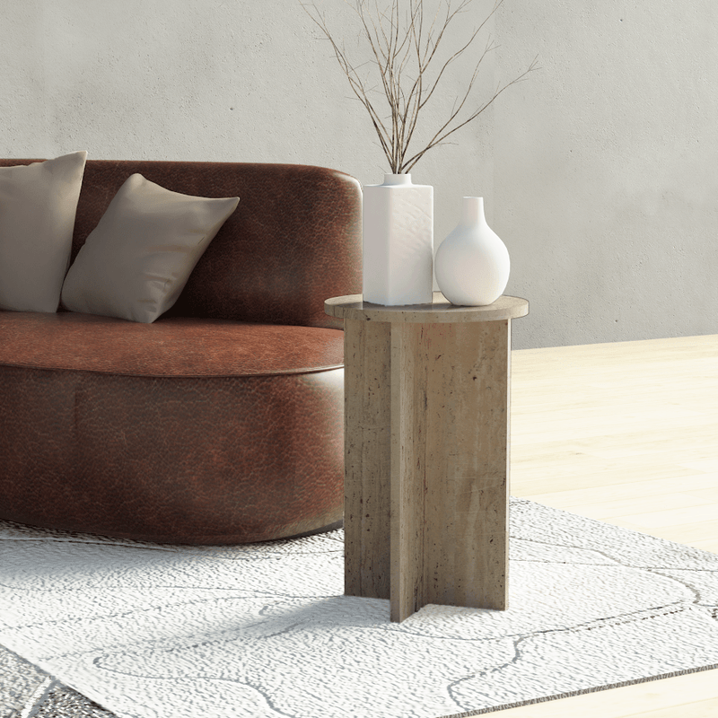 Shayne MARBLE SIDE TABLE - Al Rugaib Furniture