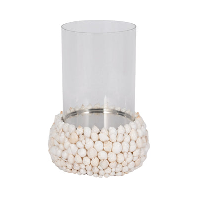 Shell, 12" Hurricane, White - Al Rugaib Furniture