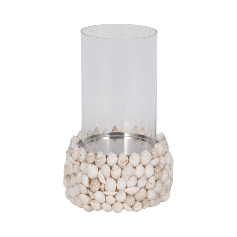 Shell, 9" Hurricane, White - Al Rugaib Furniture