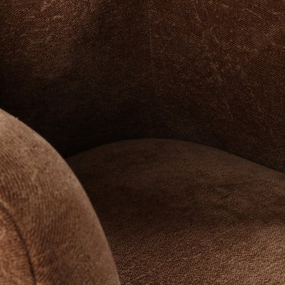 SHELTER - BACK ACCENT CHAIR, BROWN - Al Rugaib Furniture