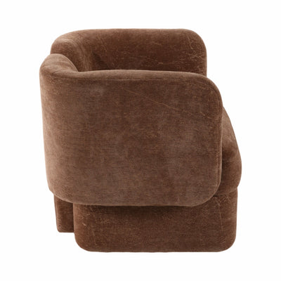 SHELTER - BACK ACCENT CHAIR, BROWN - Al Rugaib Furniture