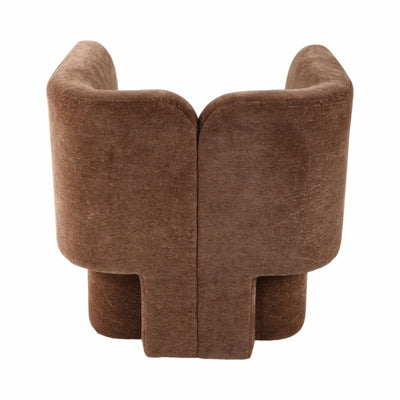 SHELTER - BACK ACCENT CHAIR, BROWN - Al Rugaib Furniture