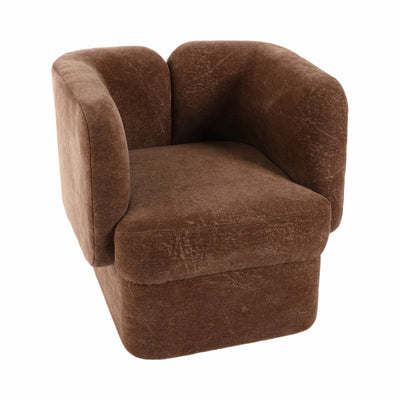 SHELTER - BACK ACCENT CHAIR, BROWN - Al Rugaib Furniture
