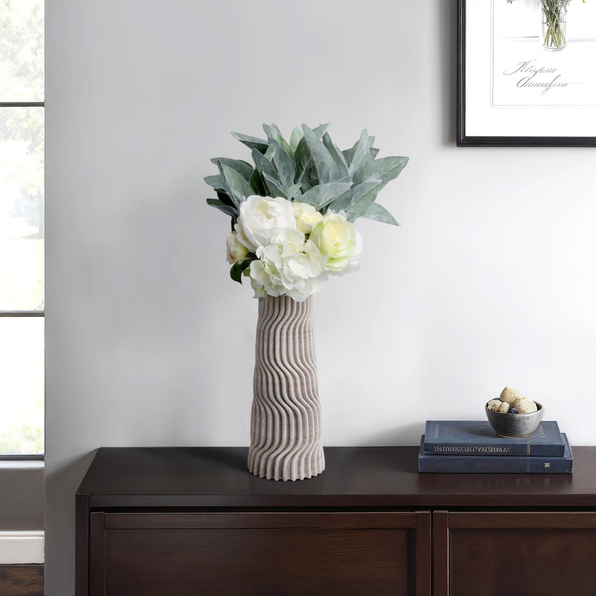 Shelvin 3d Printed Porcelain Vase, Multi Vases and Jars| Sagebrook Home