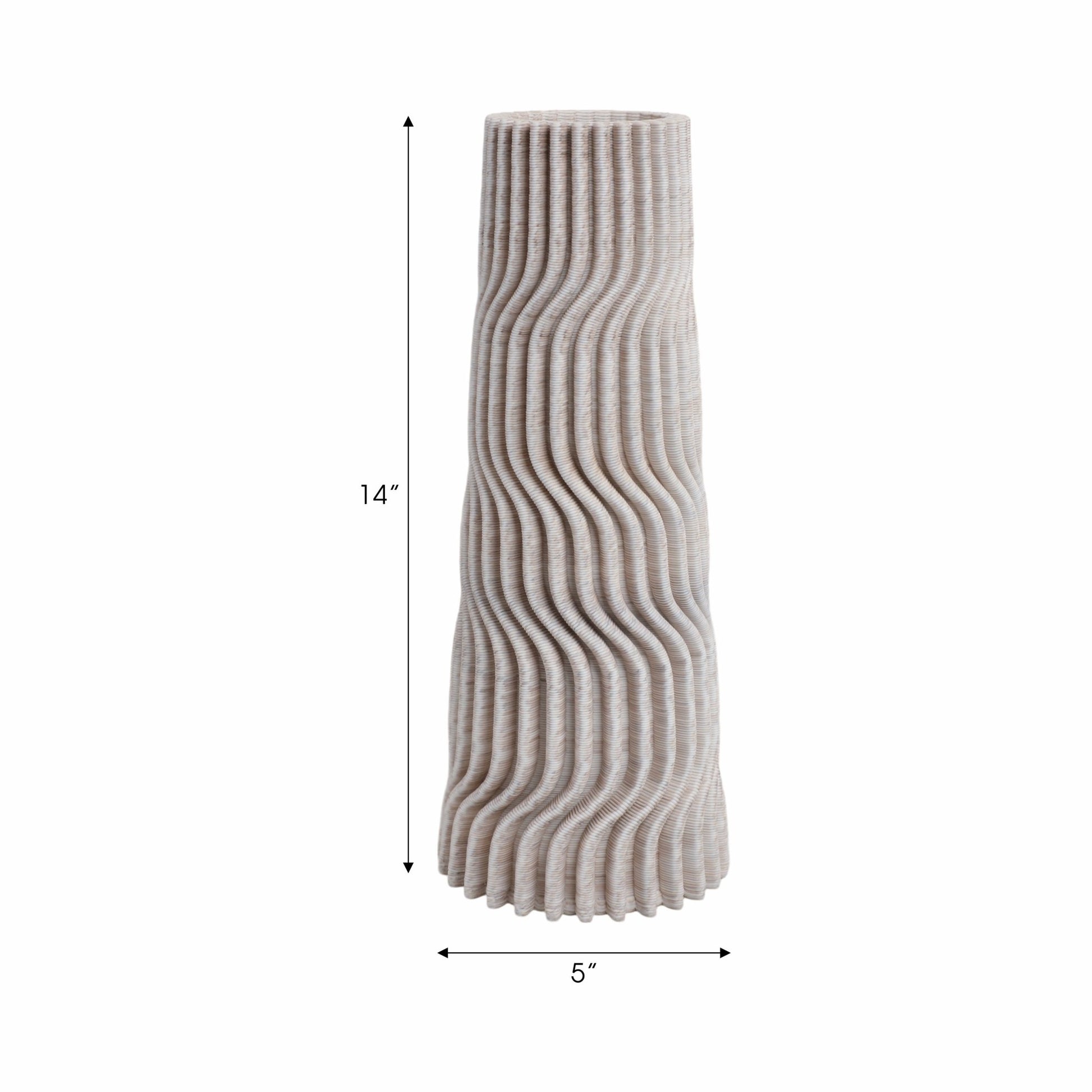 Shelvin 3d Printed Porcelain Vase, Multi Vases and Jars| Sagebrook Home