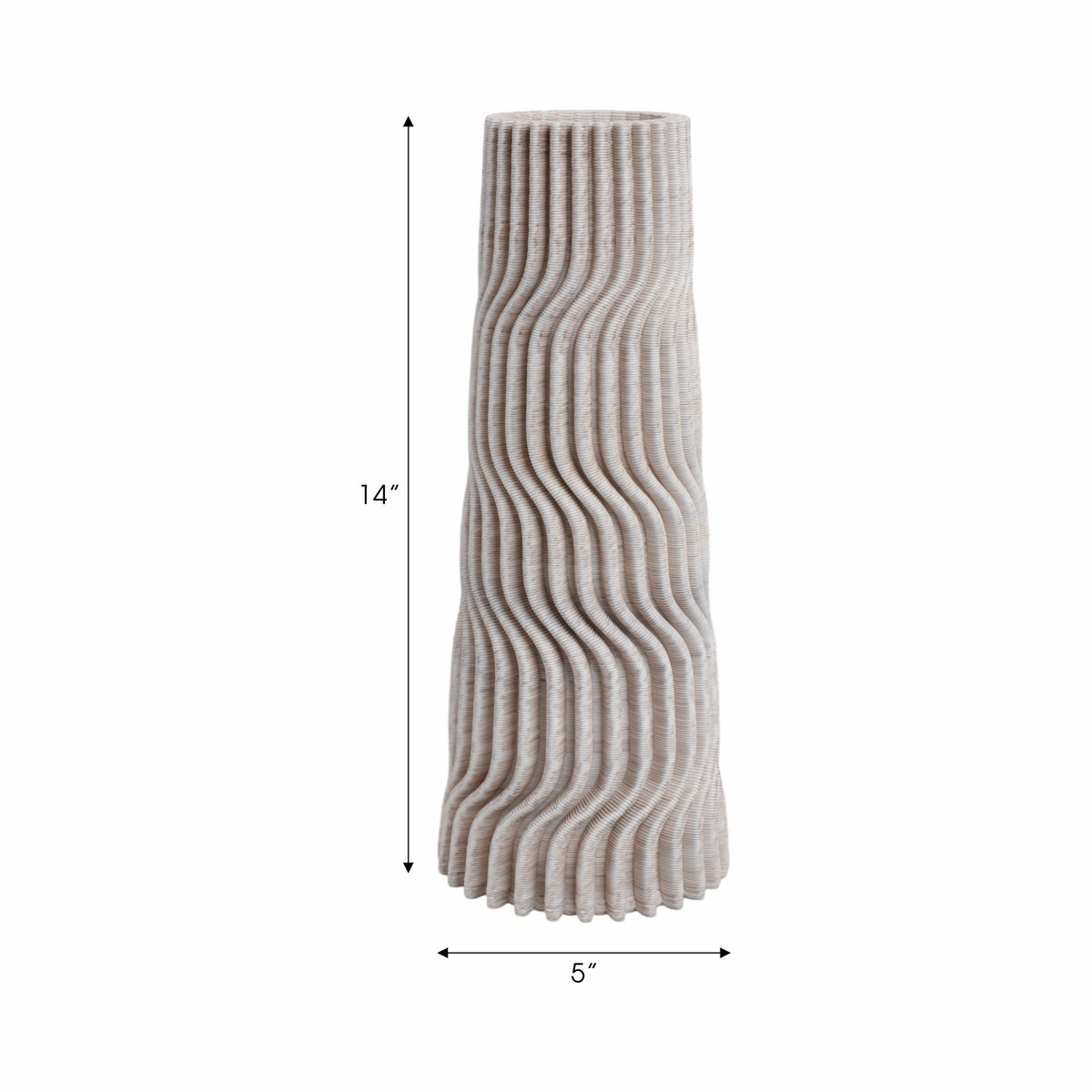 Shelvin 3d Printed Porcelain Vase, Multi Vases and Jars| Sagebrook Home