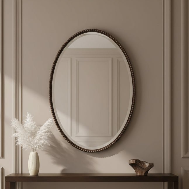 Sherise Bronze Oval Mirror Mirrors| Uttermost
