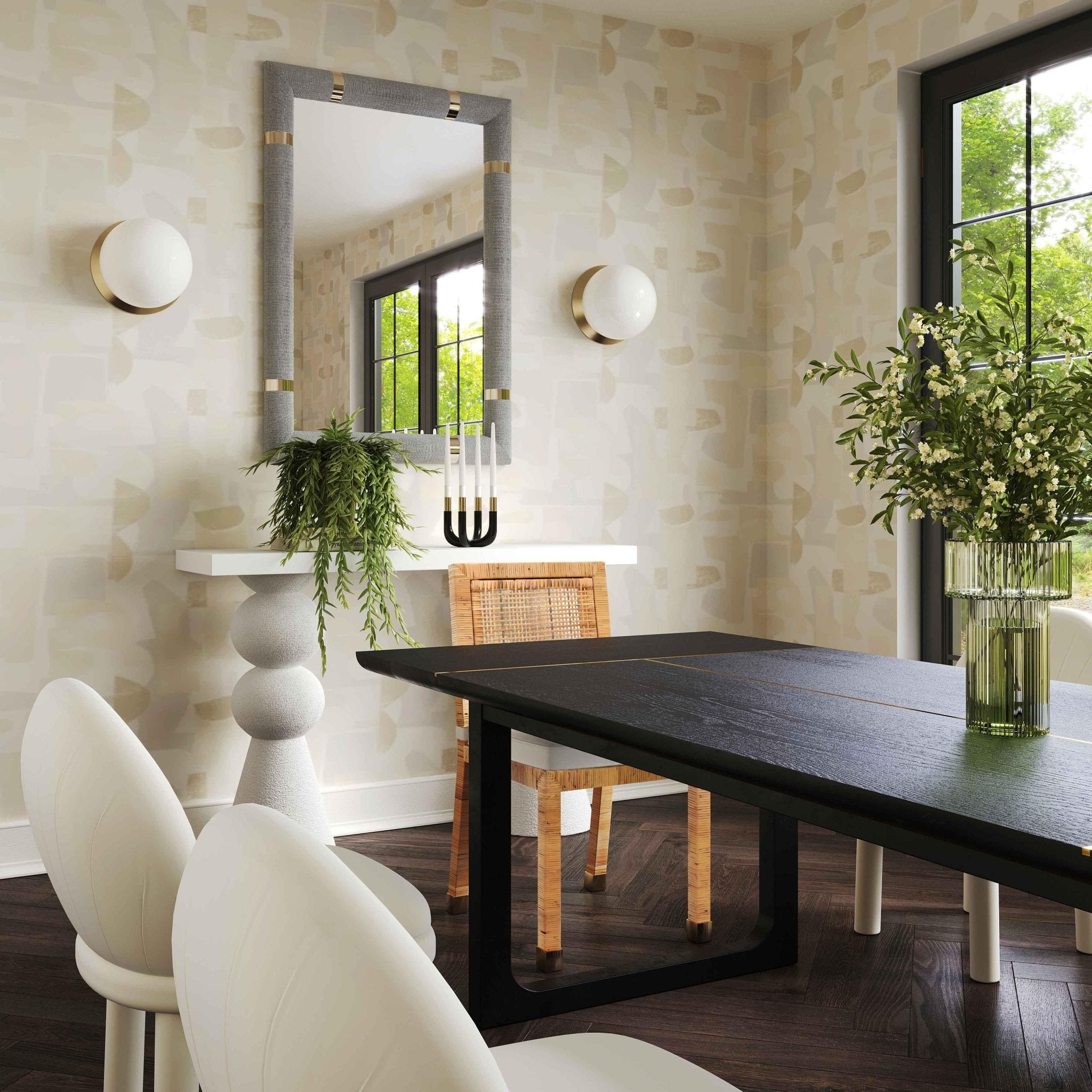 Shiloh Black Ash Rectangular Dining Table Dining Tables| TOV