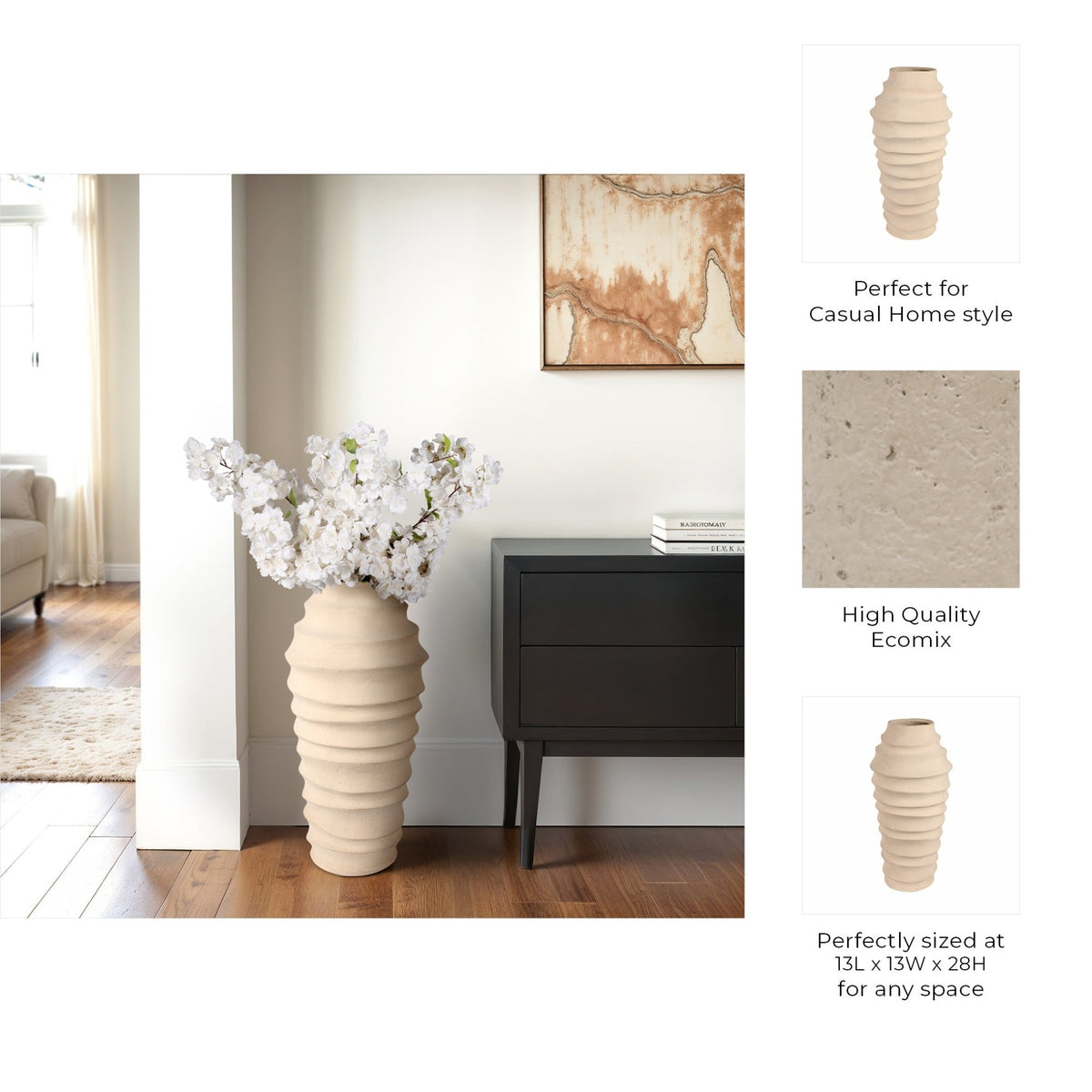 Siena Ecomix Vase Vases and Jars| Sagebrook Home