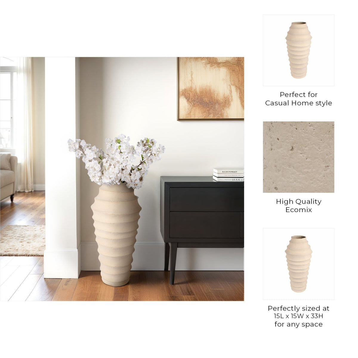 Siena Ecomix Vase Vases and Jars| Sagebrook Home
