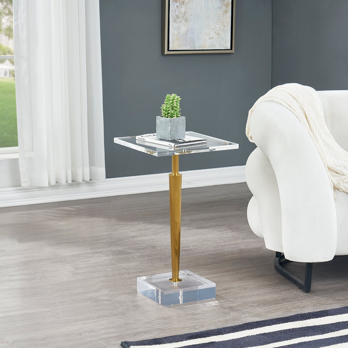 Silver Accent table Acrylic Top Accent & End Tables| Roots Furniture