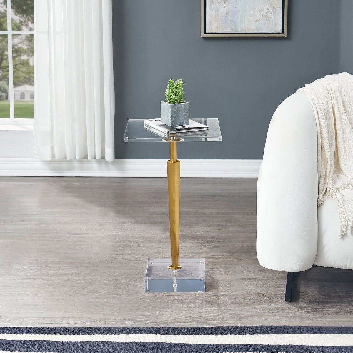 Silver Accent table Acrylic Top Accent & End Tables| Roots Furniture