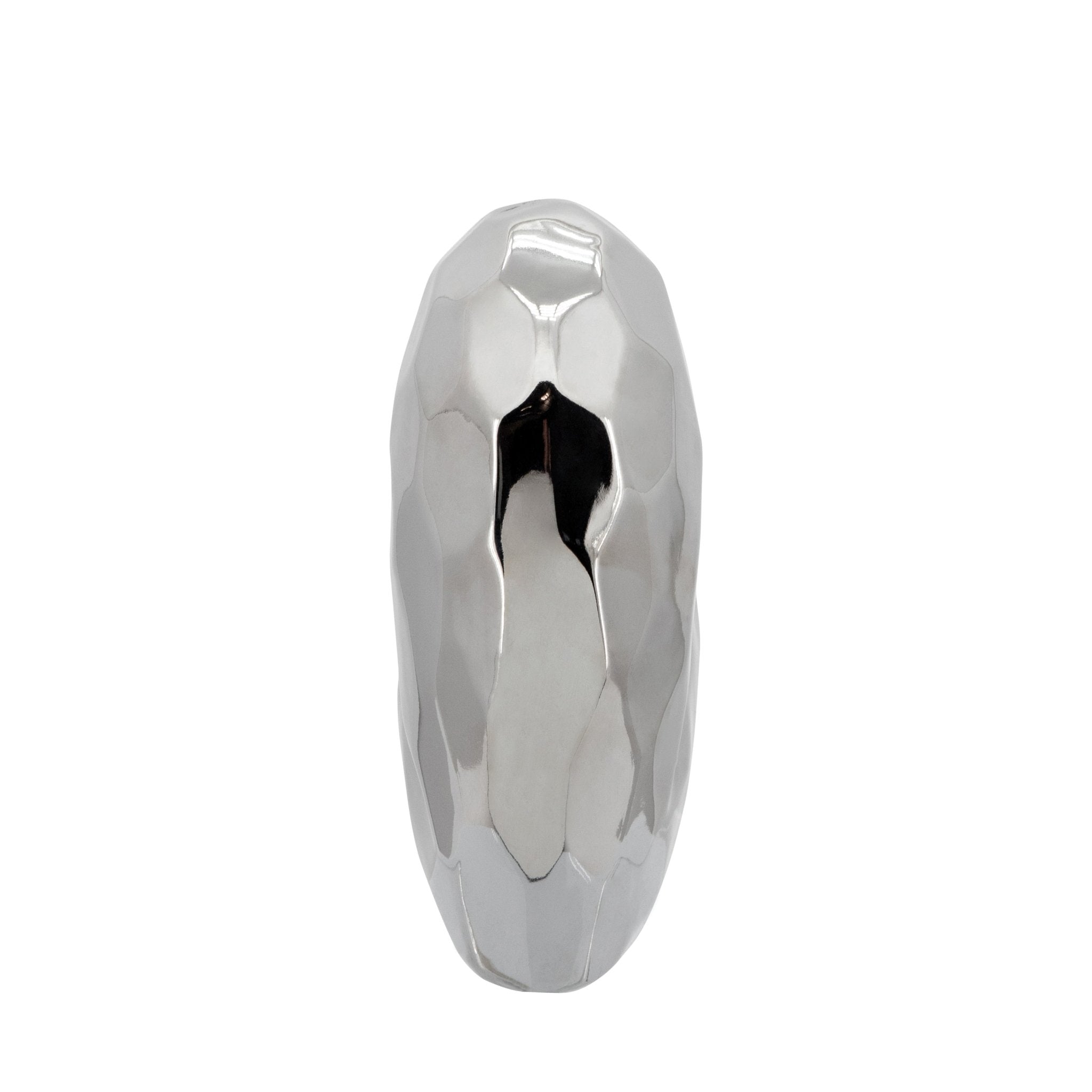 SILVER CERAMIC HEART 8" Table Decors| Sagebrook Home
