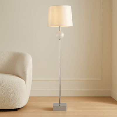 SILVER GOLD FLOOR LAMP - Al Rugaib Furniture