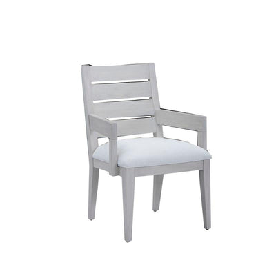 Silver Luke Slat Back ArmChair - Al Rugaib Furniture