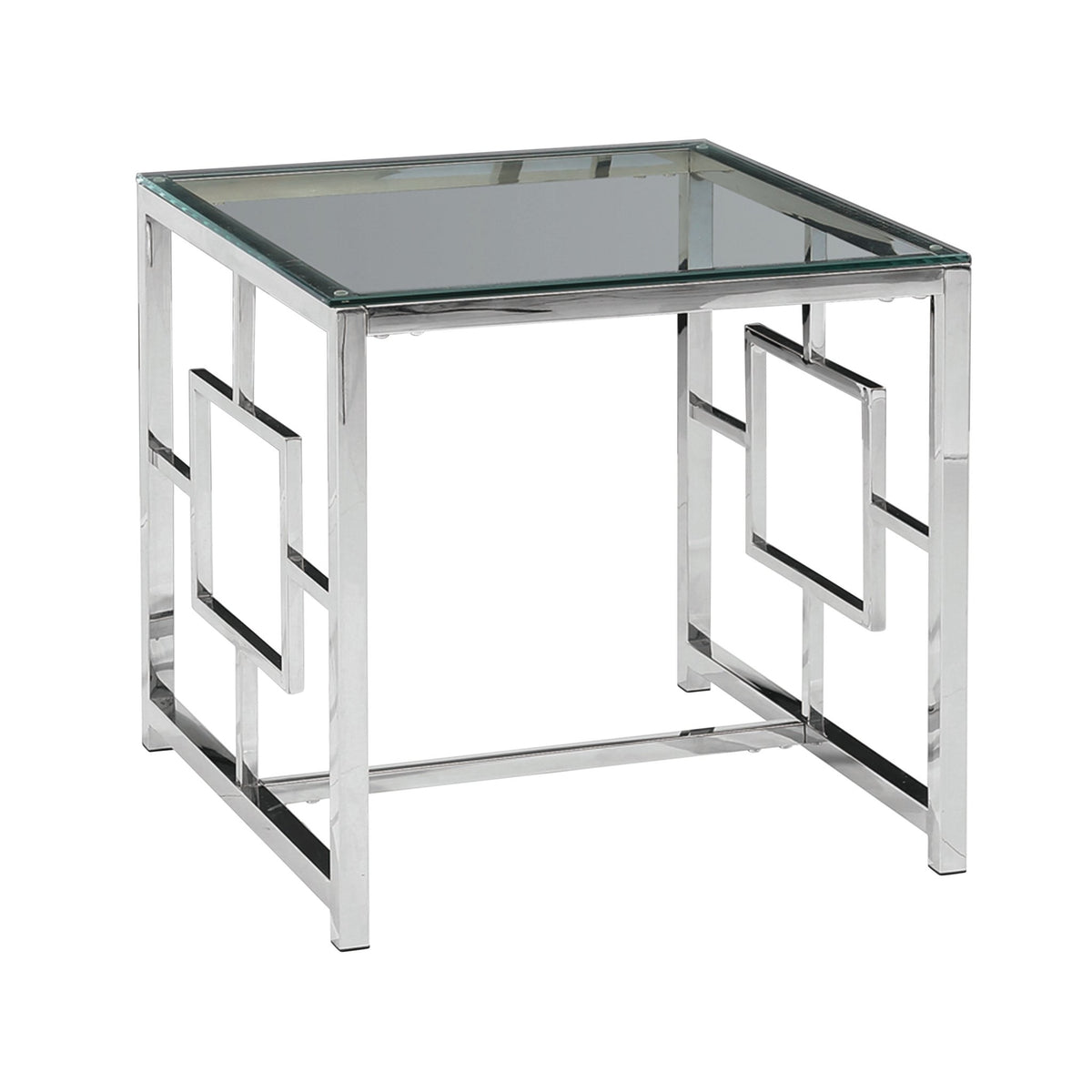 SILVER METAL/GLASS ACCENT TABLE Accent & End Tables| Sagebrook Home