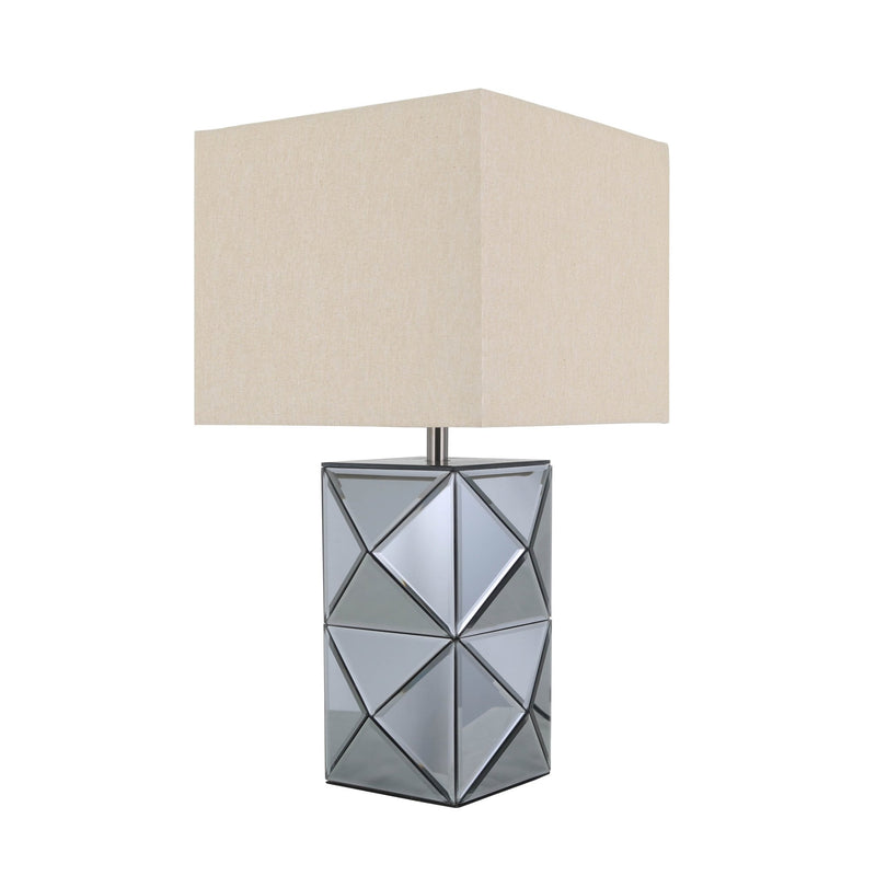 SILVER MODREN TABLE LAMP - Al Rugaib Furniture