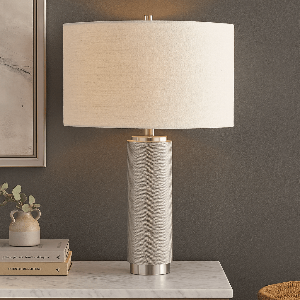24"H Silver Nostalgia Table Lamp Table Lamps| Crestview