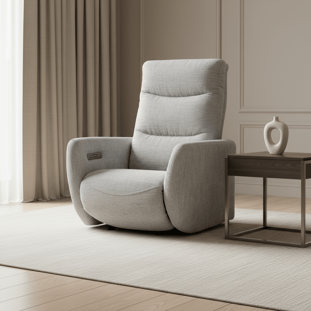 SilverFlow Swivel PWR Recliner Recliners| Roots Furniture