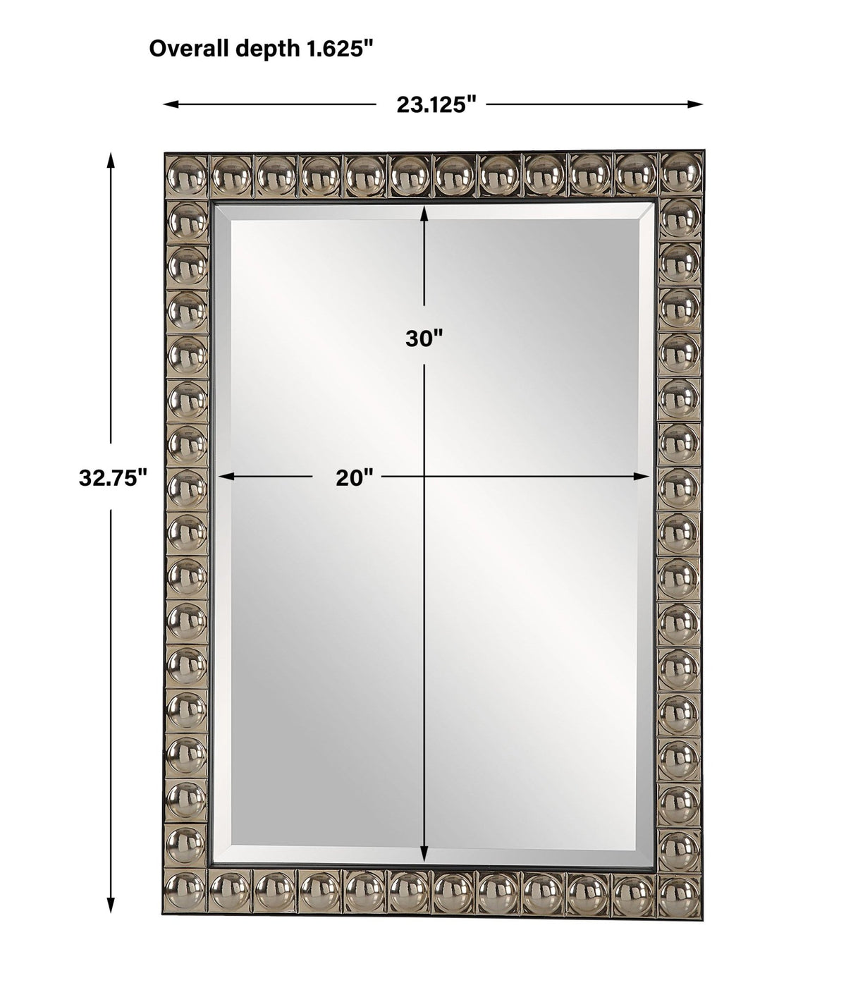 Silvio Vanity Mirror Mirrors| Uttermost