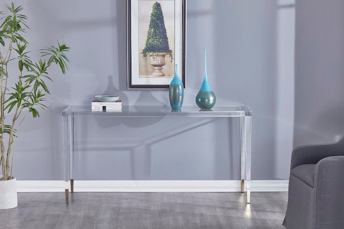 Simple Acrylic Console Table End Tables| Roots Furniture