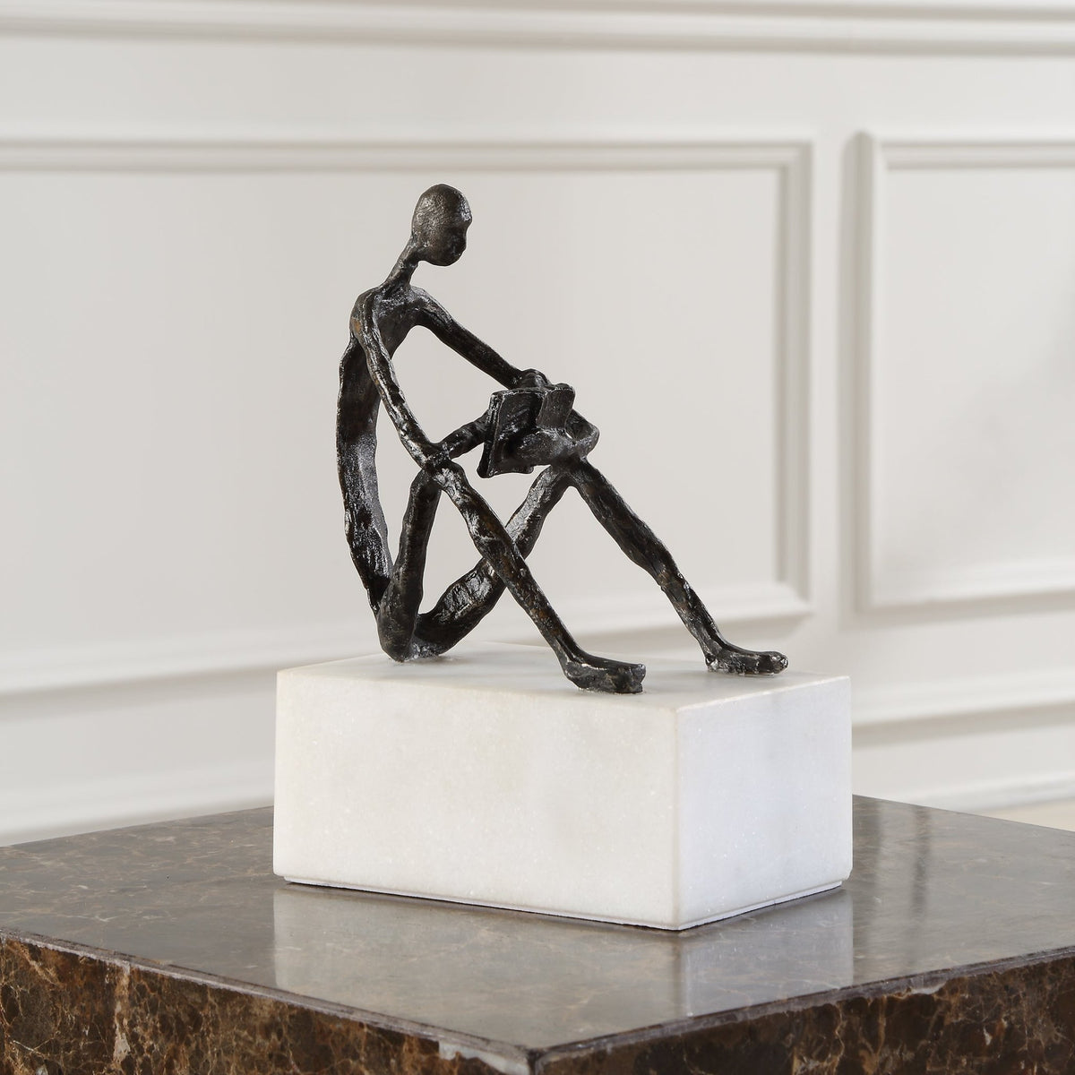 Sit Back, Relax And Read, Iron Sculpture Table Decors| Uttermost
