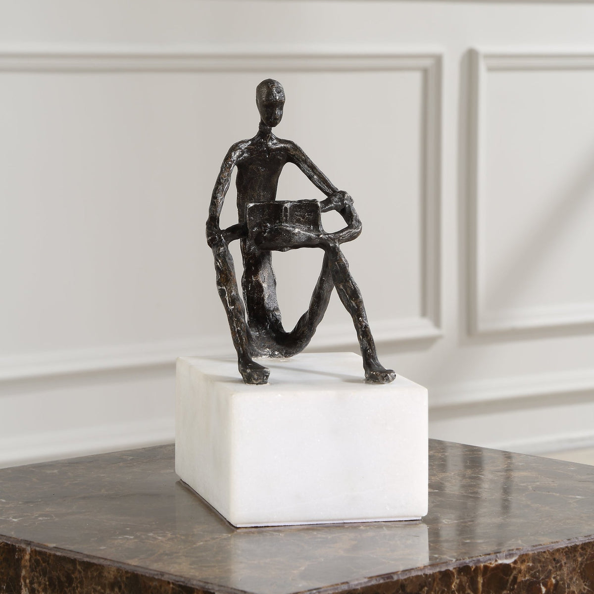 Sit Back, Relax And Read, Iron Sculpture Table Decors| Uttermost