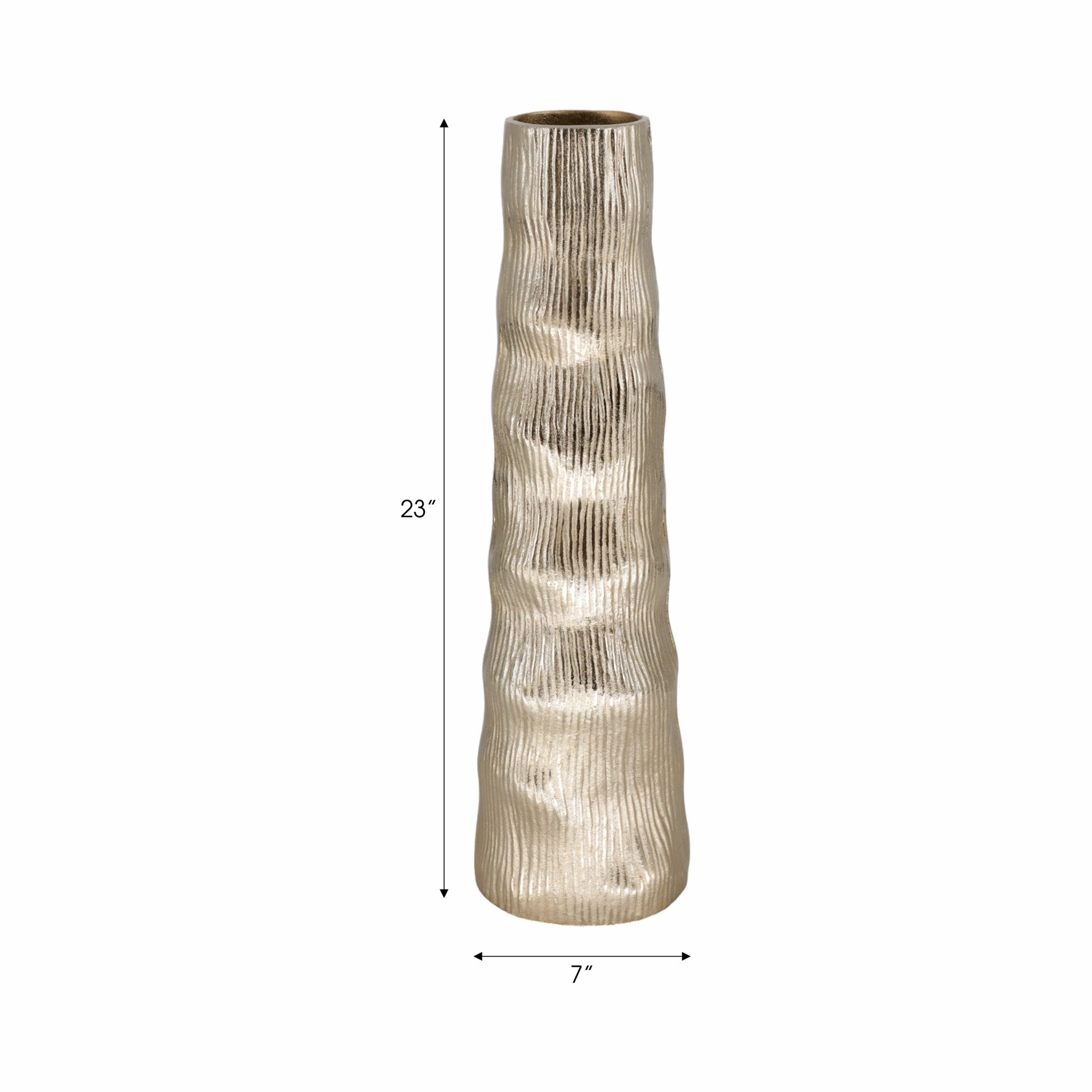 Sitka Pewter Metal Vase Vases and Jars| Sagebrook Home