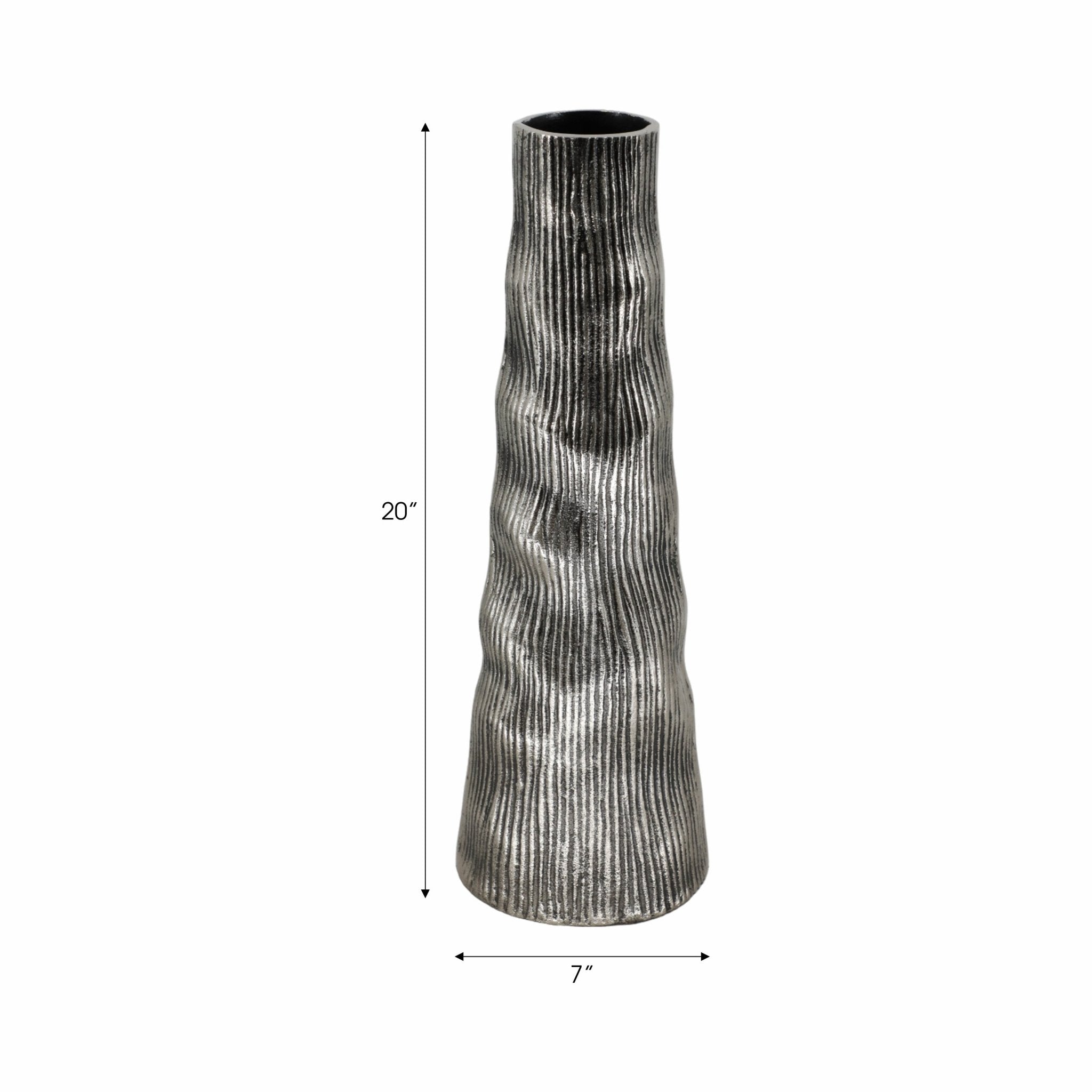 Sitka Pewter Metal Vase Vases and Jars| Sagebrook Home