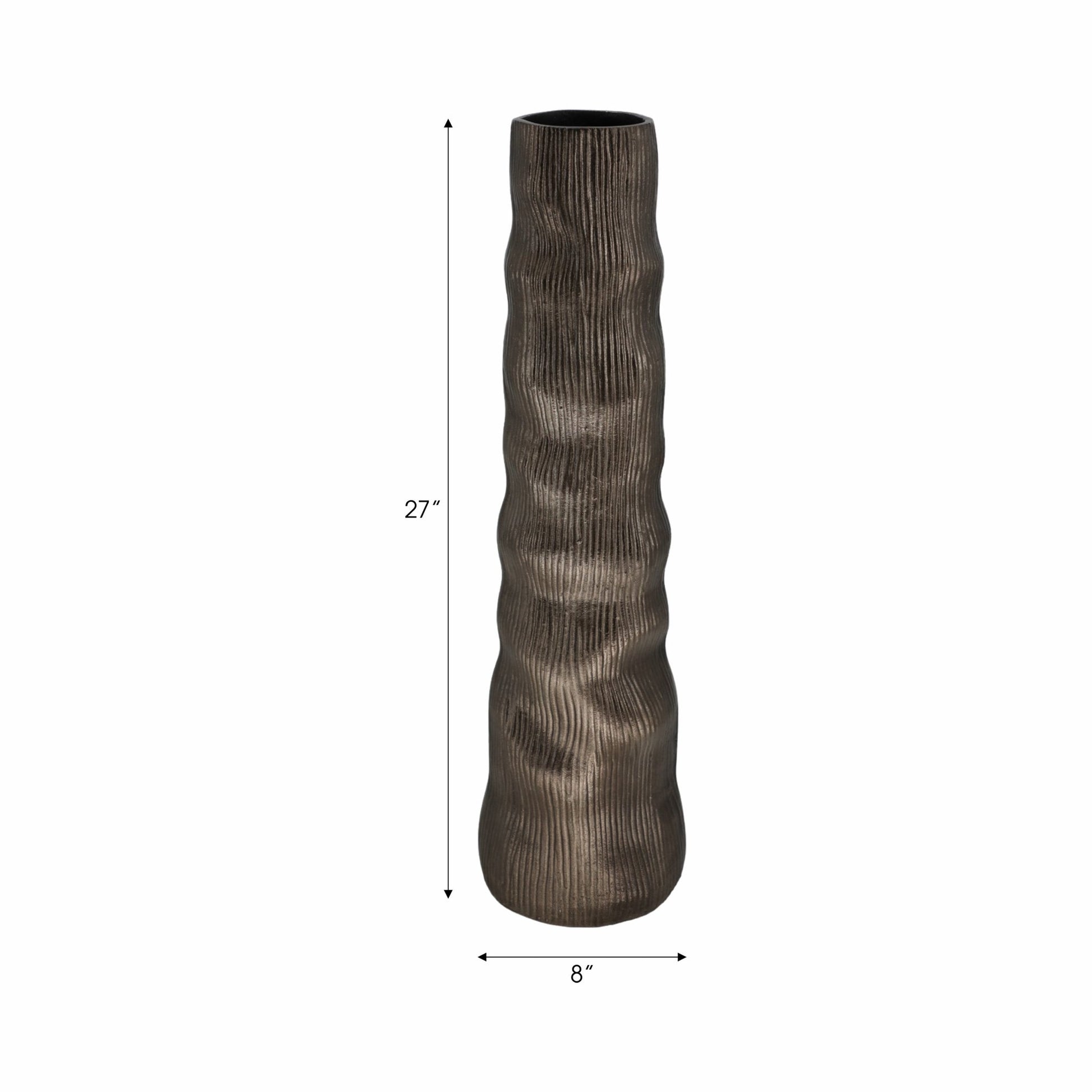 Sitka Pewter Metal Vase Vases and Jars| Sagebrook Home