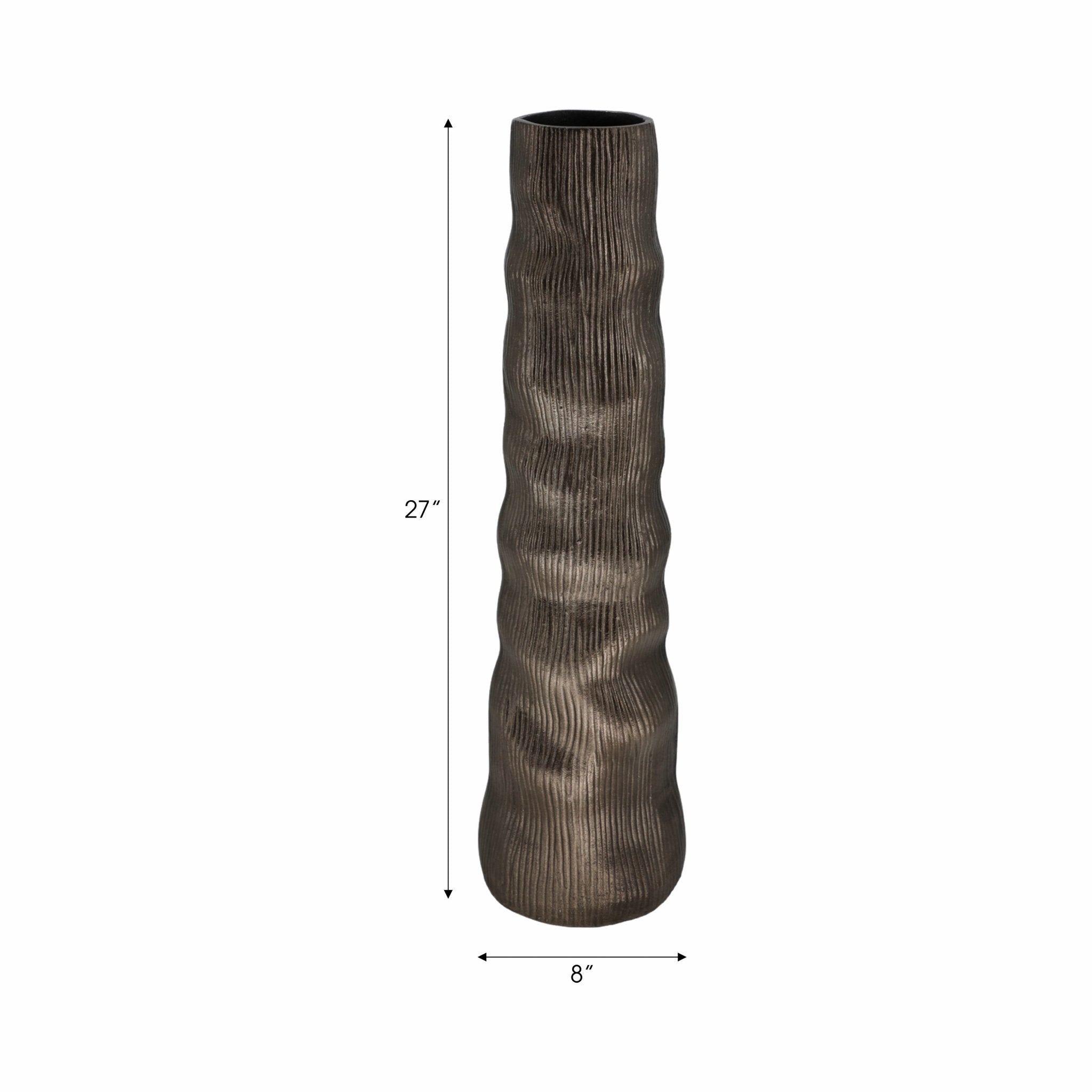 Sitka Pewter Metal Vase Vases and Jars| Sagebrook Home