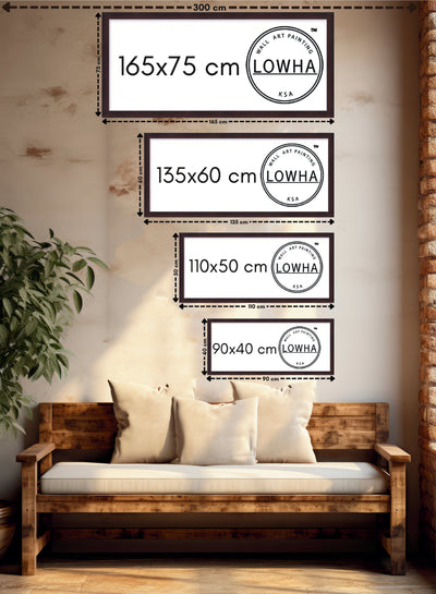 Canvas Wall Art Stretched Over Wooden Frame with White Floating Frame and islamic Quran Surah Al-Kawthar Painting