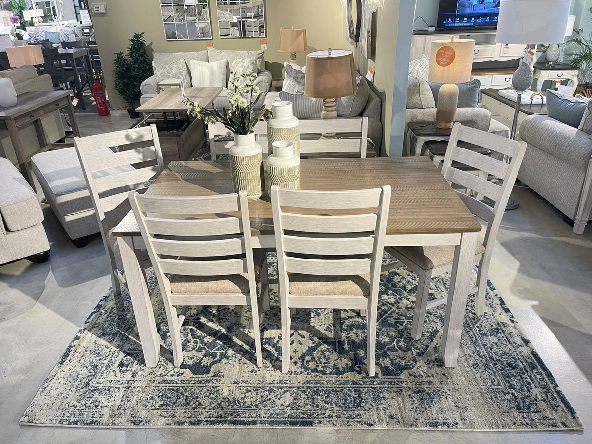 Skempton Dining Table and Chairs (Set of 7) Dining Room Sets| Ashley Homestore