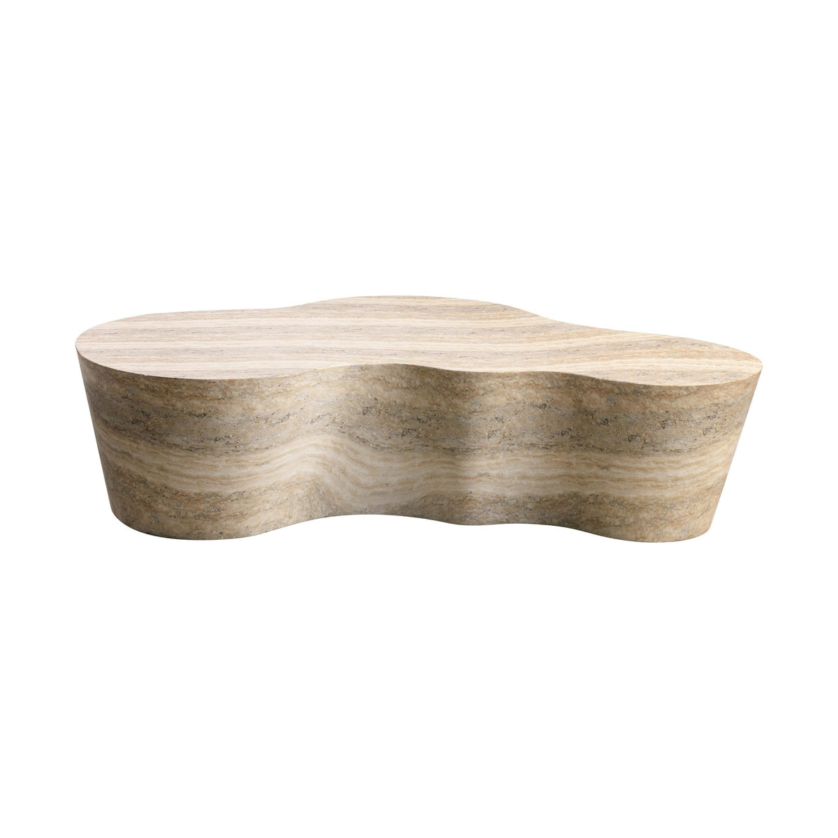 Slab Faux Travertine Coffee Table Coffee Tables| TOV