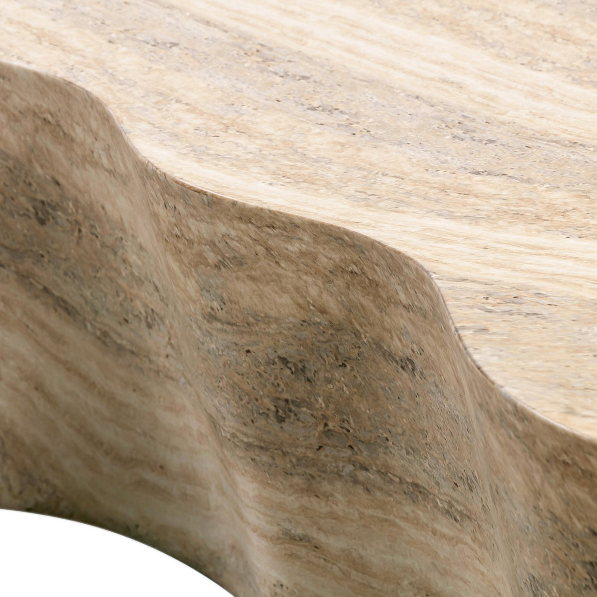 Slab Faux Travertine Coffee Table Coffee Tables| TOV