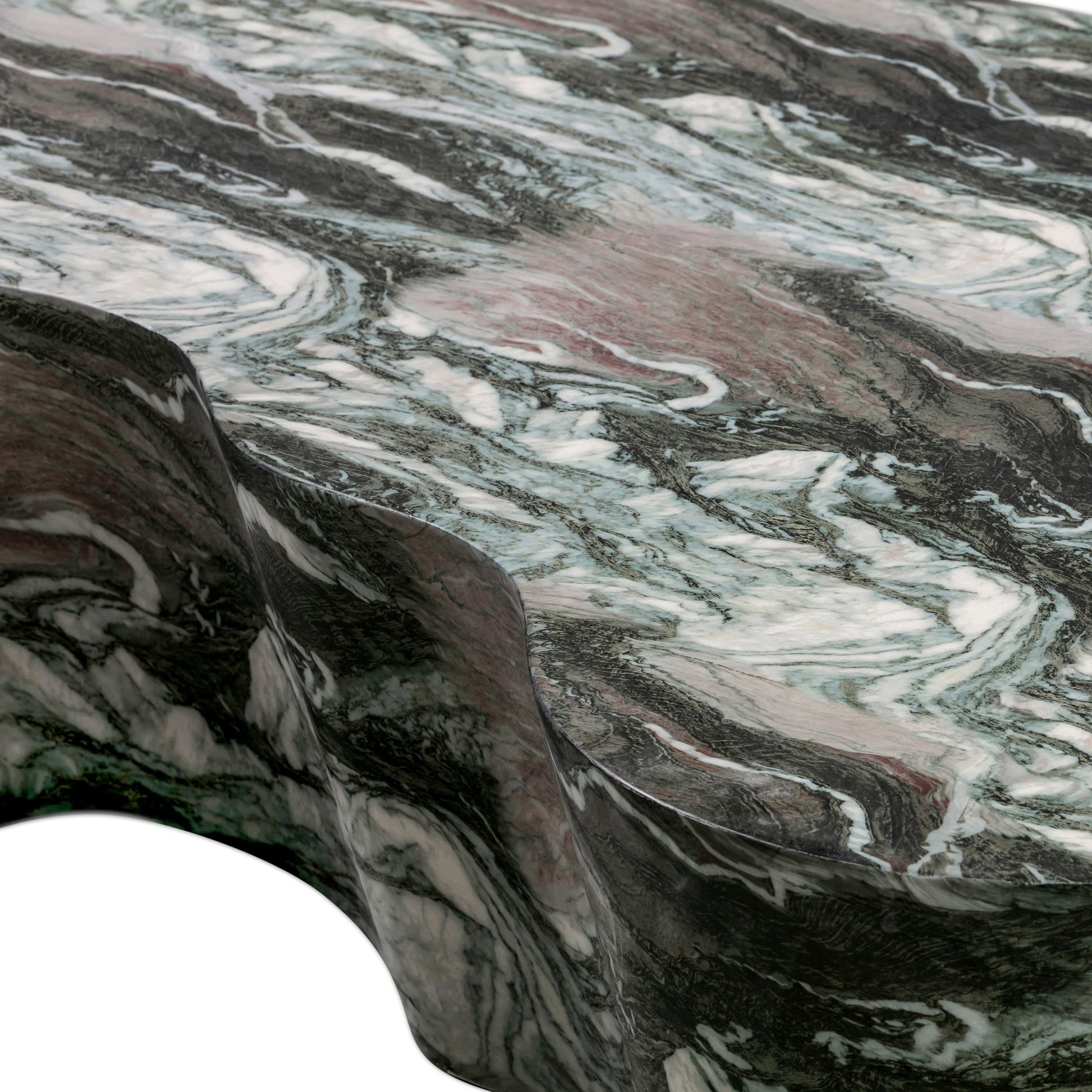 Slab Grey/Blush Faux Marble Coffee Table Coffee Tables| TOV