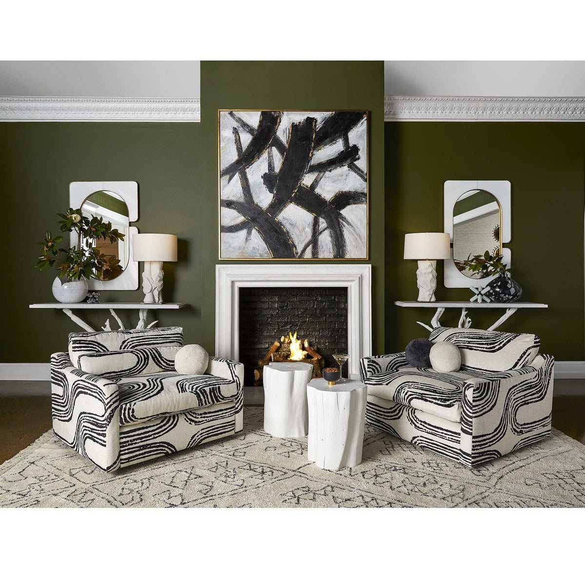 Slash Hand Painted Canvas Paintings & Pictures| Uttermost