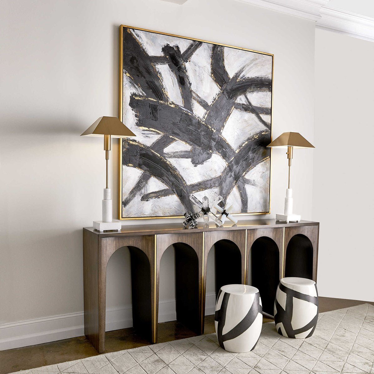 Slash Hand Painted Canvas Paintings & Pictures| Uttermost