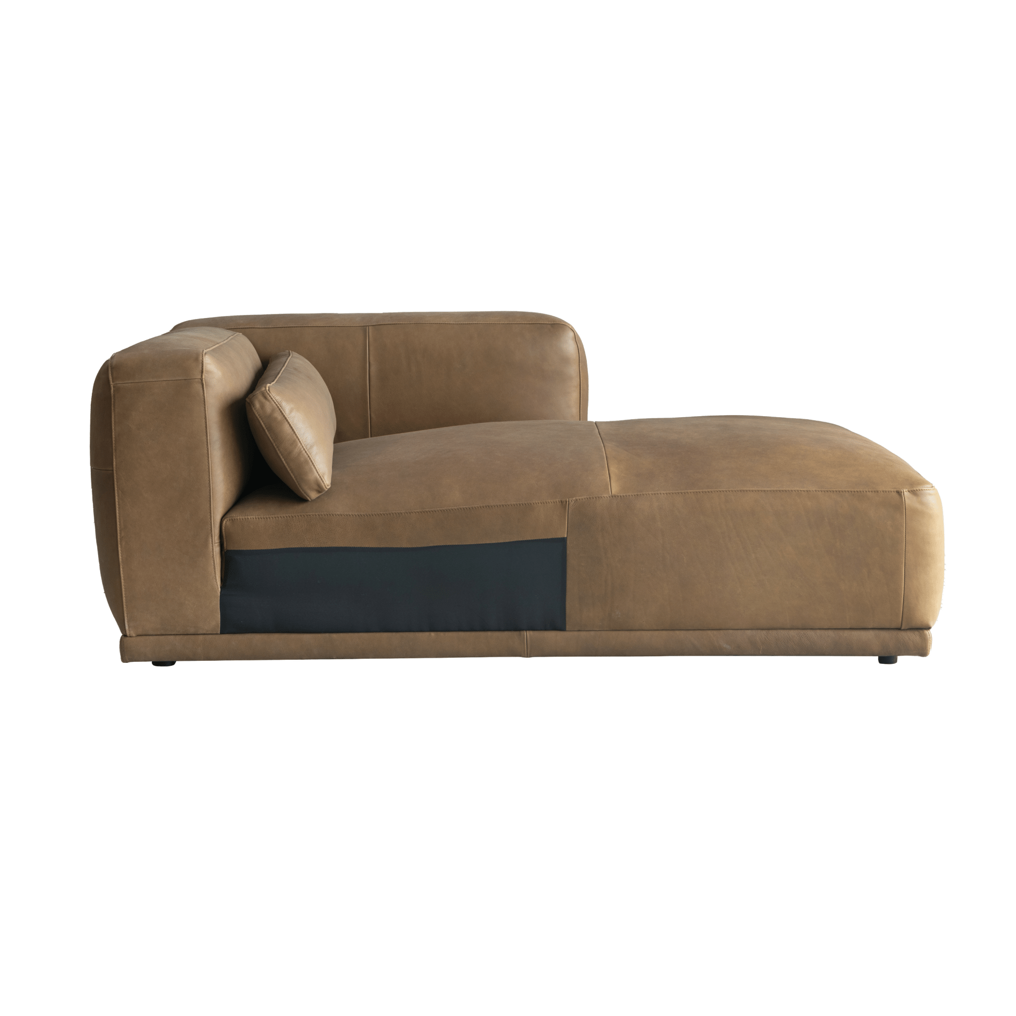 Sleek Serenity Caramel Right Arm Facing Chair Sectionals| Roots Furniture