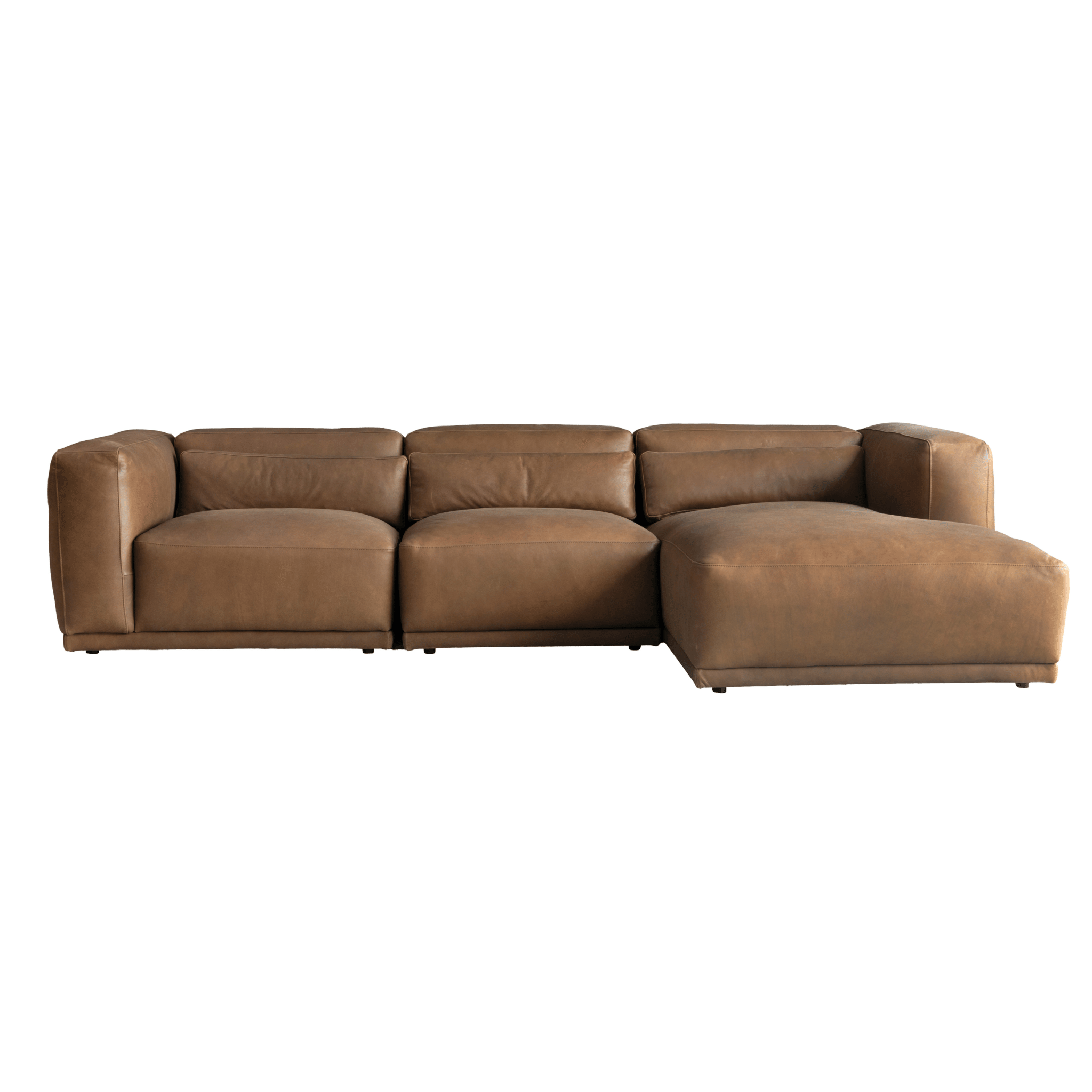 Sleek Serenity Caramel Sectional W304 Sectionals| Roots Furniture
