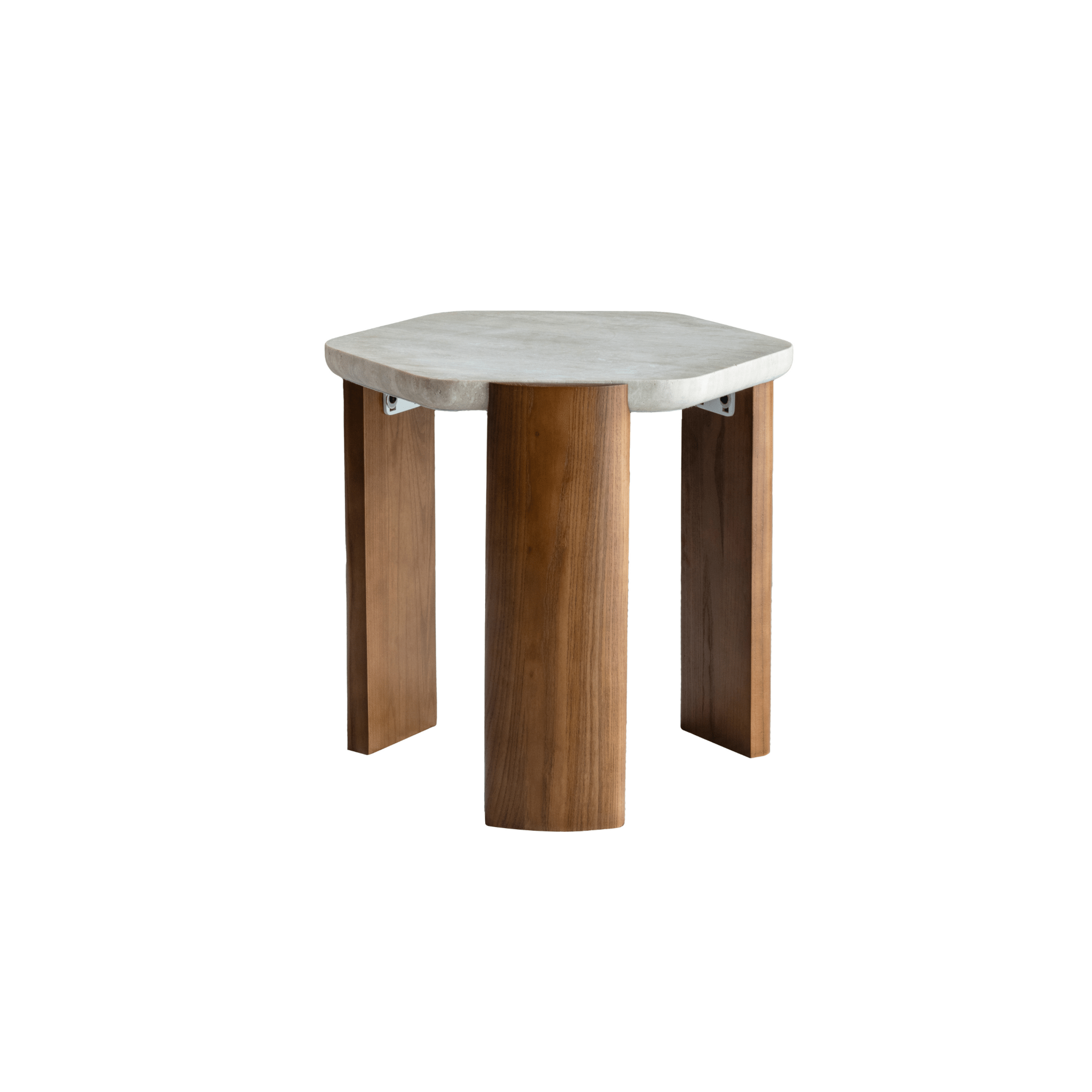 Sleek Serenity Cream /Caramel Side Table W56 Coffee Tables| Roots Furniture
